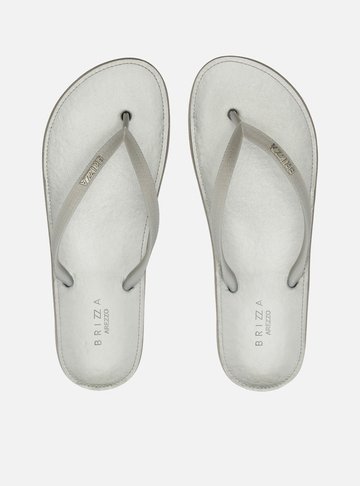 Arezzo — Chinelo de Dedo Prata Recouro Fit