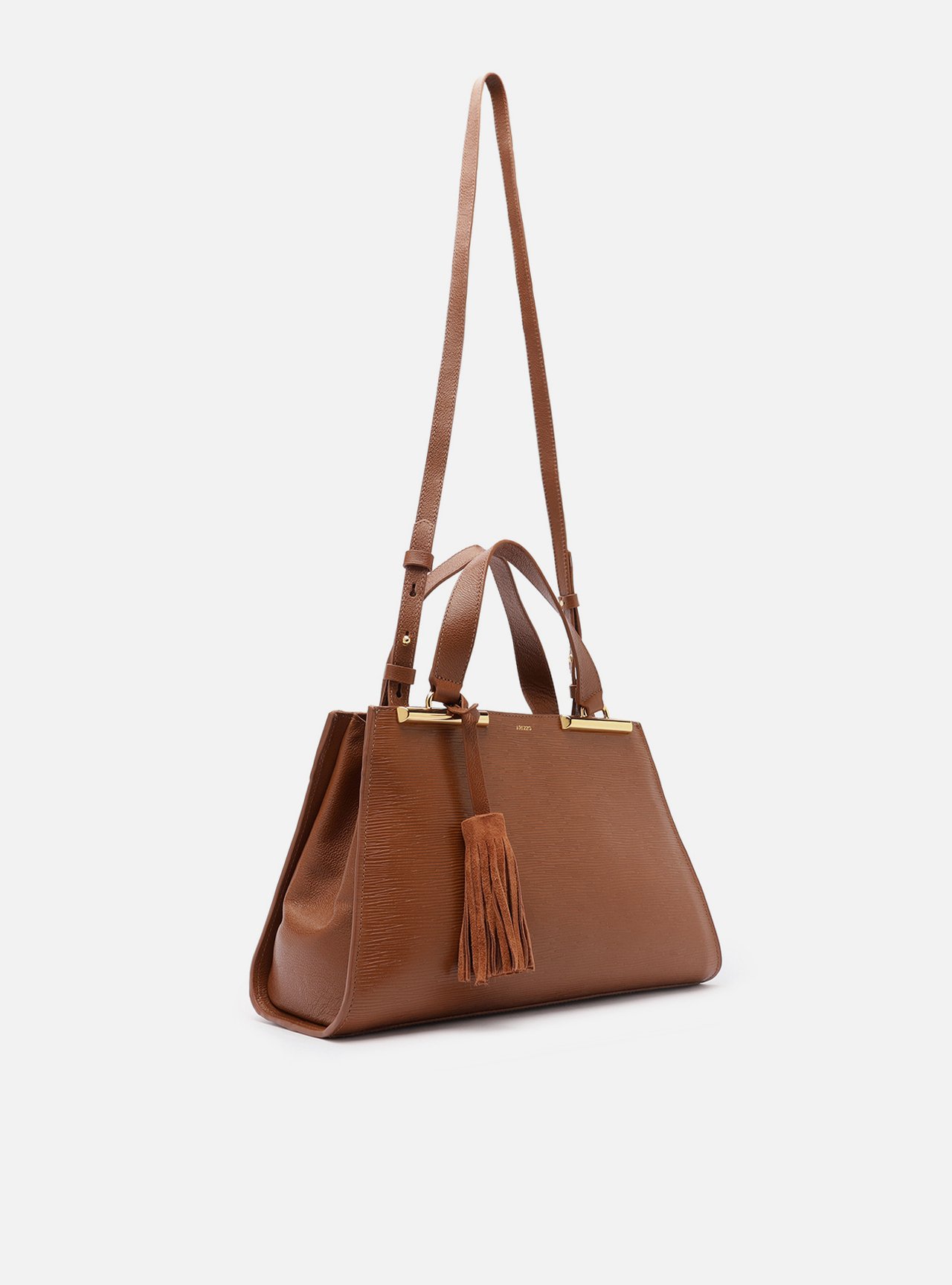 Bolsa Tote Marrom Couro Jeni Média — foto 5