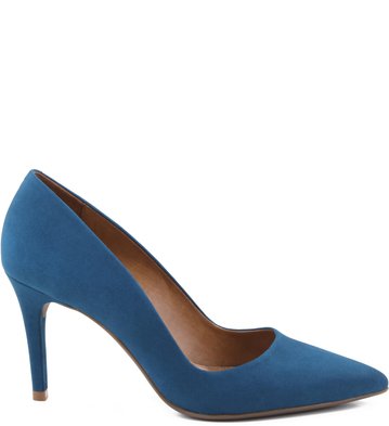 Scarpin Nobuck Acqua