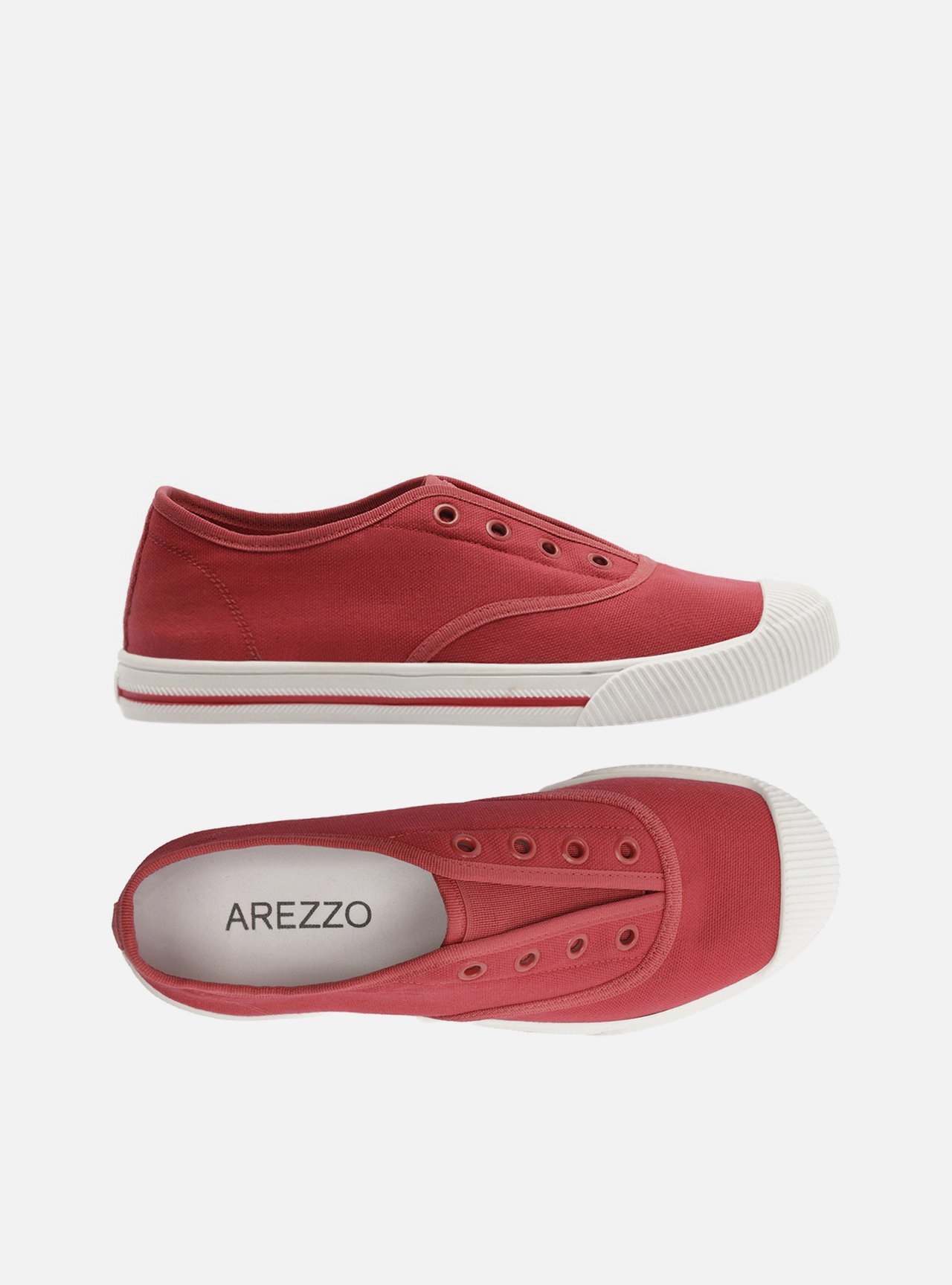 Tênis Slip On Vermelho Lona Elástico — foto 5