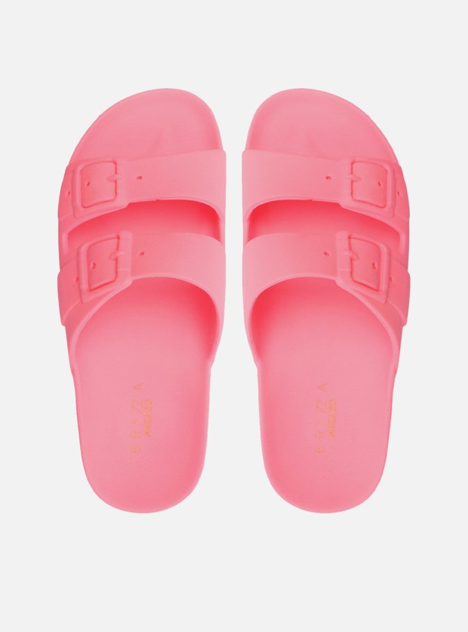 Chinelo Slide Rosa Fivelas Brizza
