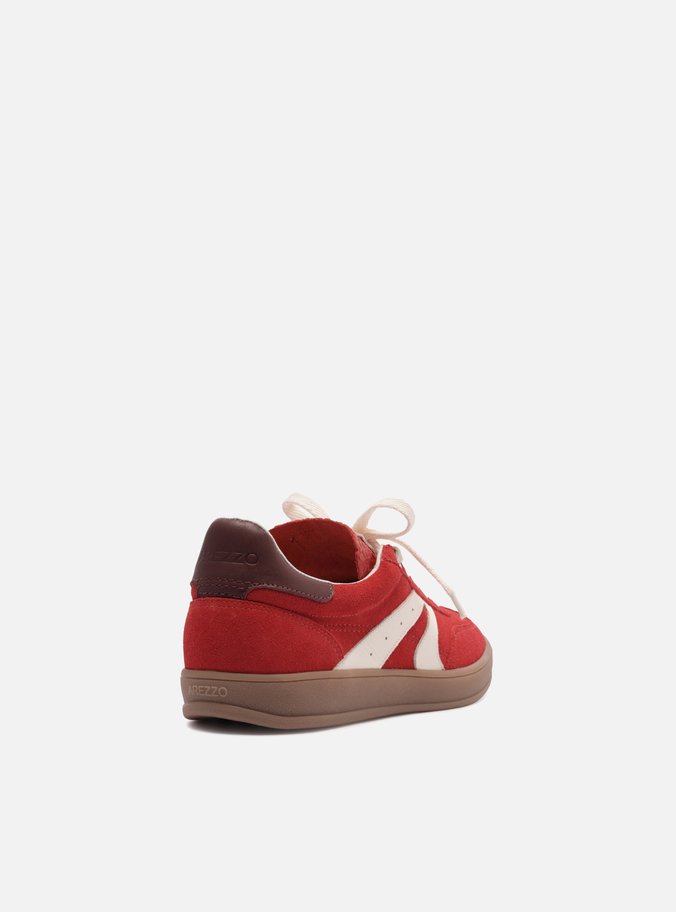 Tênis Vermelho Camurça Amarração Retrô