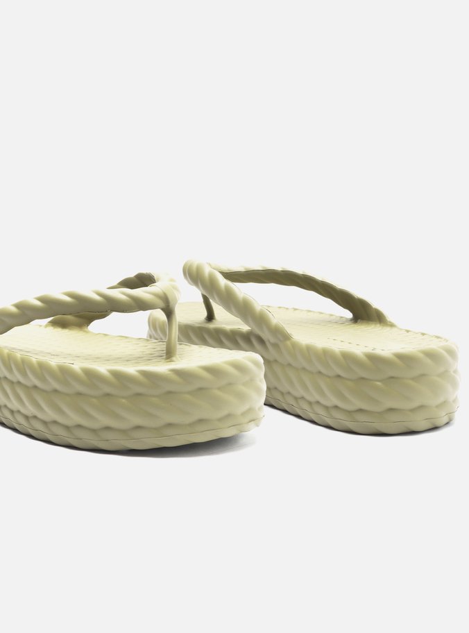 Sandália Verde Flatform Marrocos Mid