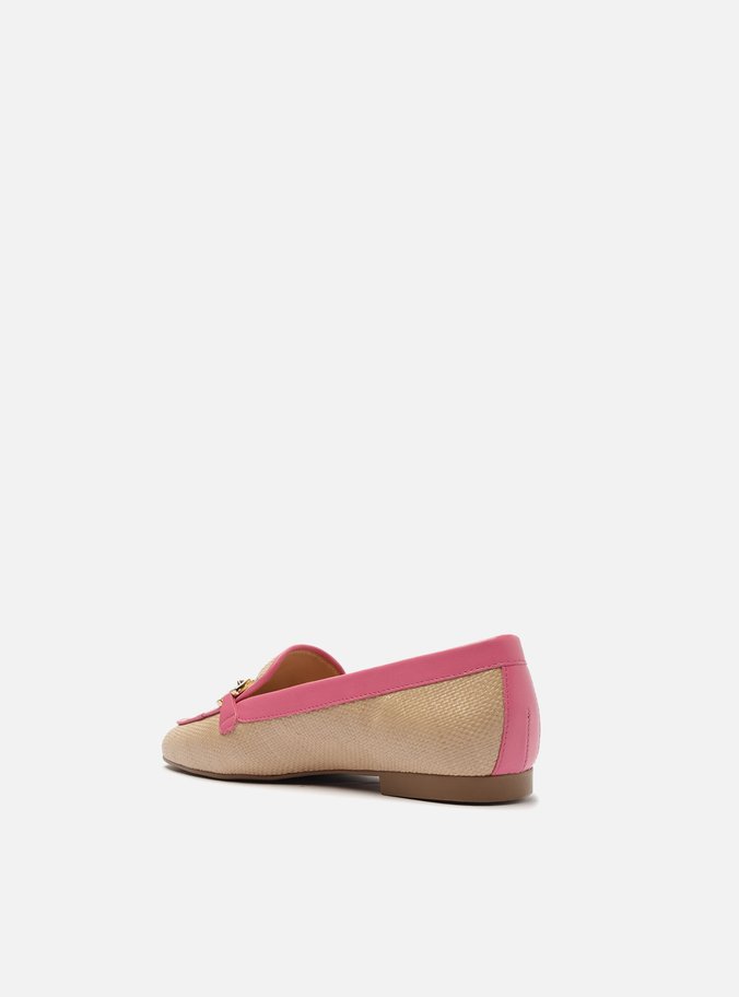 Mocassim Bege Bridão Rosa Luma