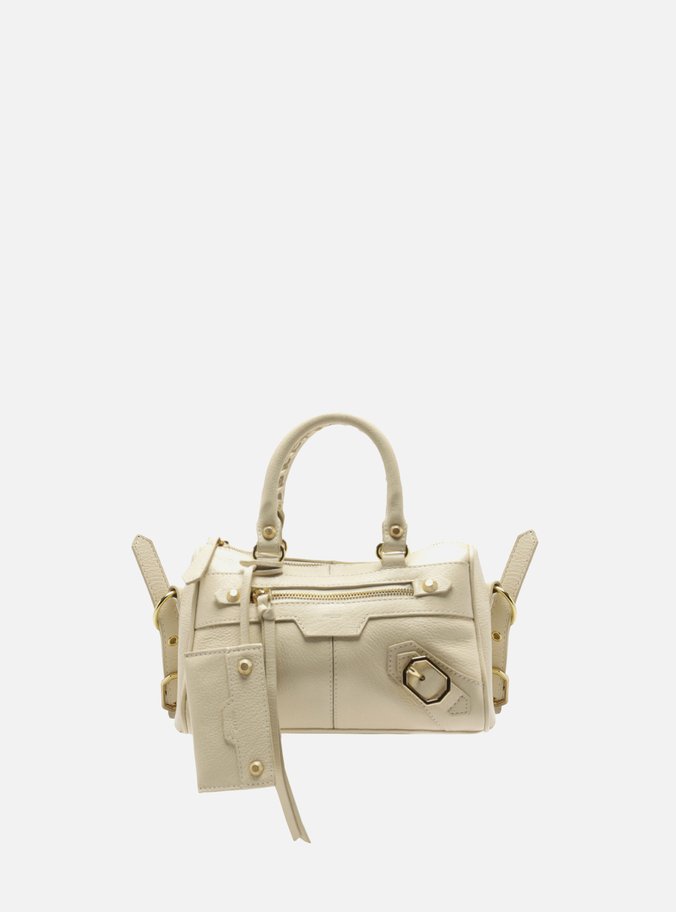 Bolsa Tote Off White Couro Pequena Alça Tressê