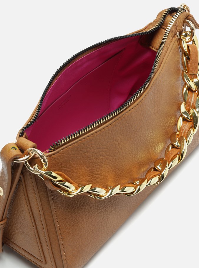 Bolsa Tiracolo Marrom Maxxi Média