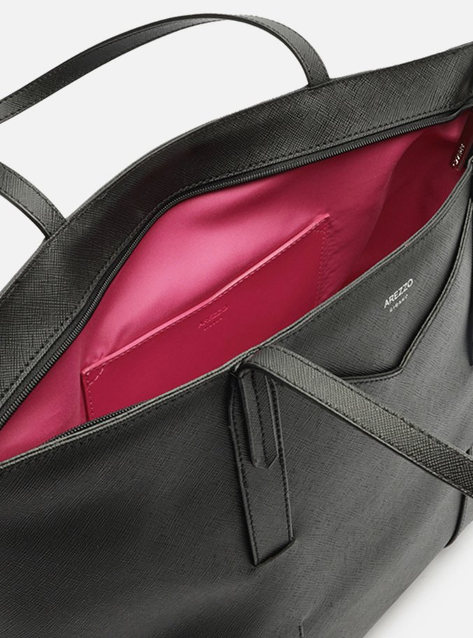 Bolsa Shopping Preta Grande Tiras Capa
