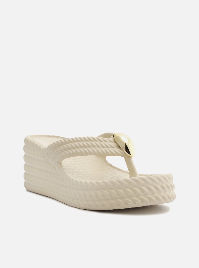 Sandália Branca Flatform Marrocos Sun