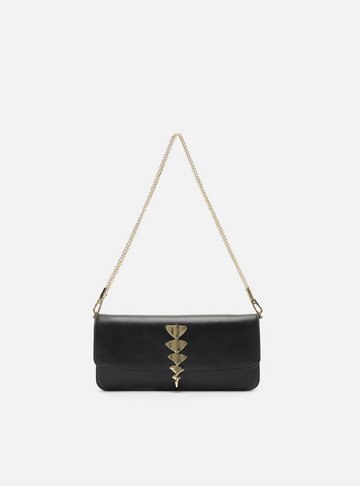 Bolsa Shoulder Preta Couro Pequena Lenny Niemeyer