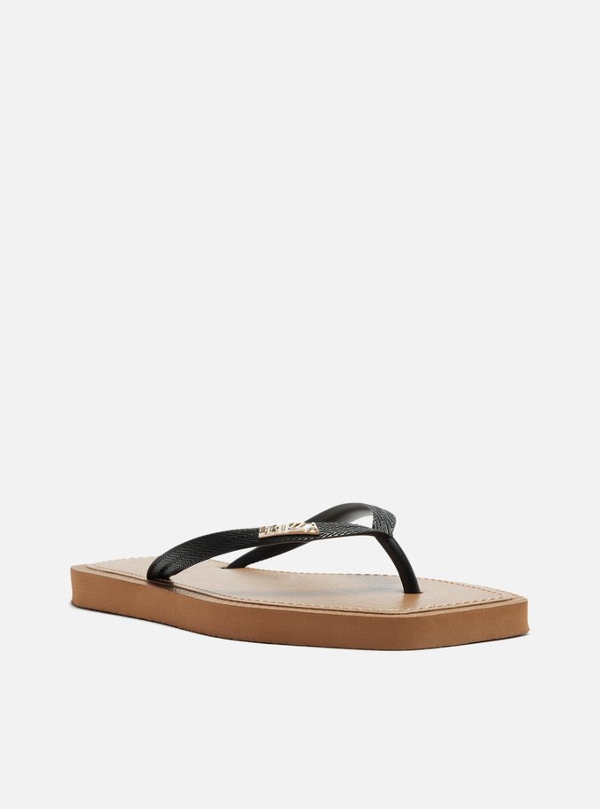 Chinelo de Dedo Preto Square Recouro