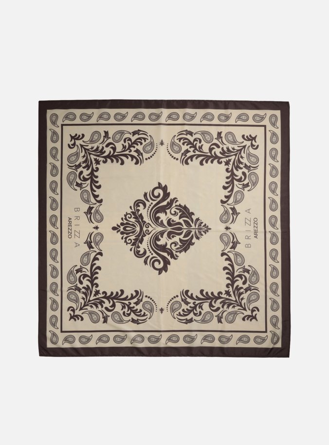 Lenço Paisley Marrom Brizza
