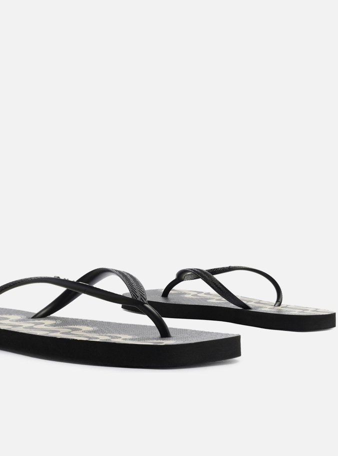 Chinelo de Dedo Preto Square Copacabana