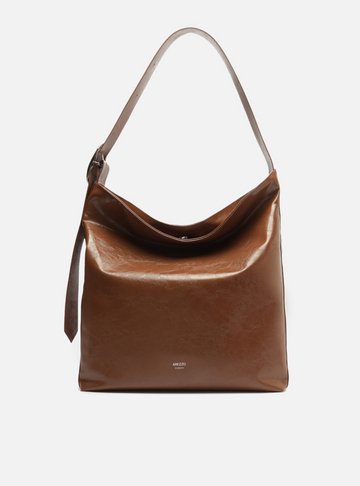 Bolsa Hobo Marrom Grande