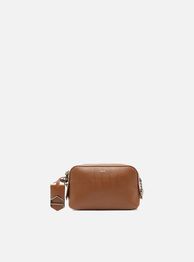 Bolsa Tiracolo Marrom Couro Abraccio 2.0 Pequena