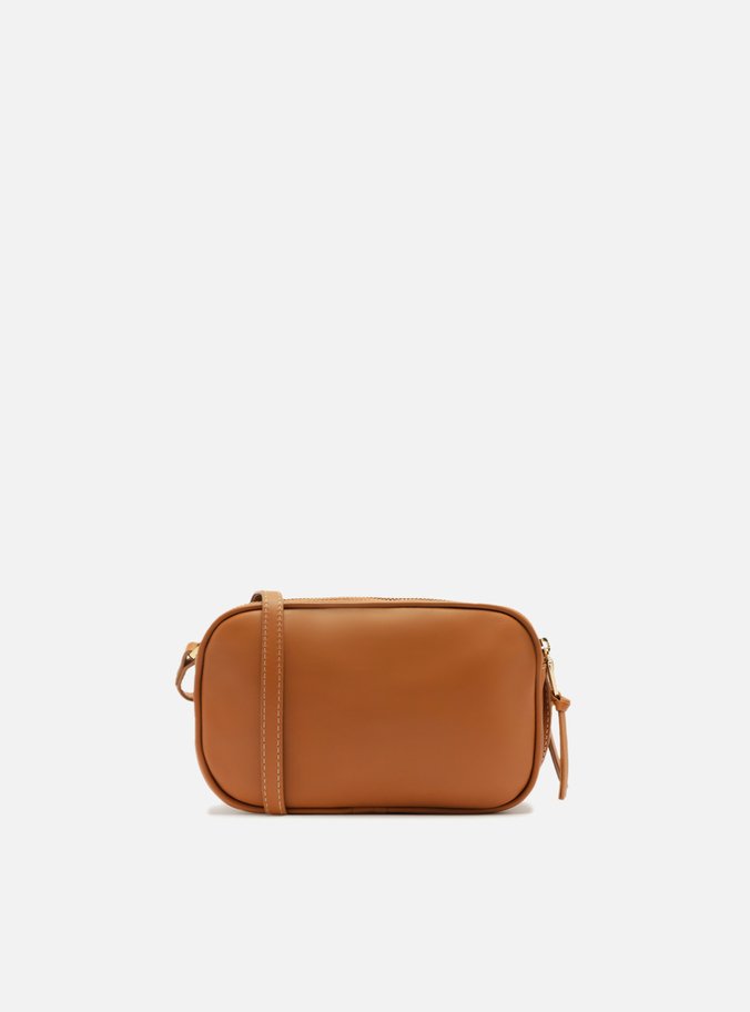 Bolsa Tiracolo Marrom Couro Pequena Assinatura