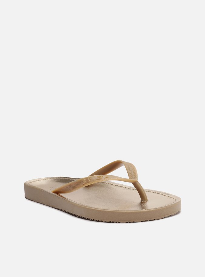 Chinelo de Dedo Dourado Monocolor Fit Brizza