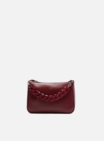 Bolsa Tiracolo Vermelha Iara Pequena Translúcida