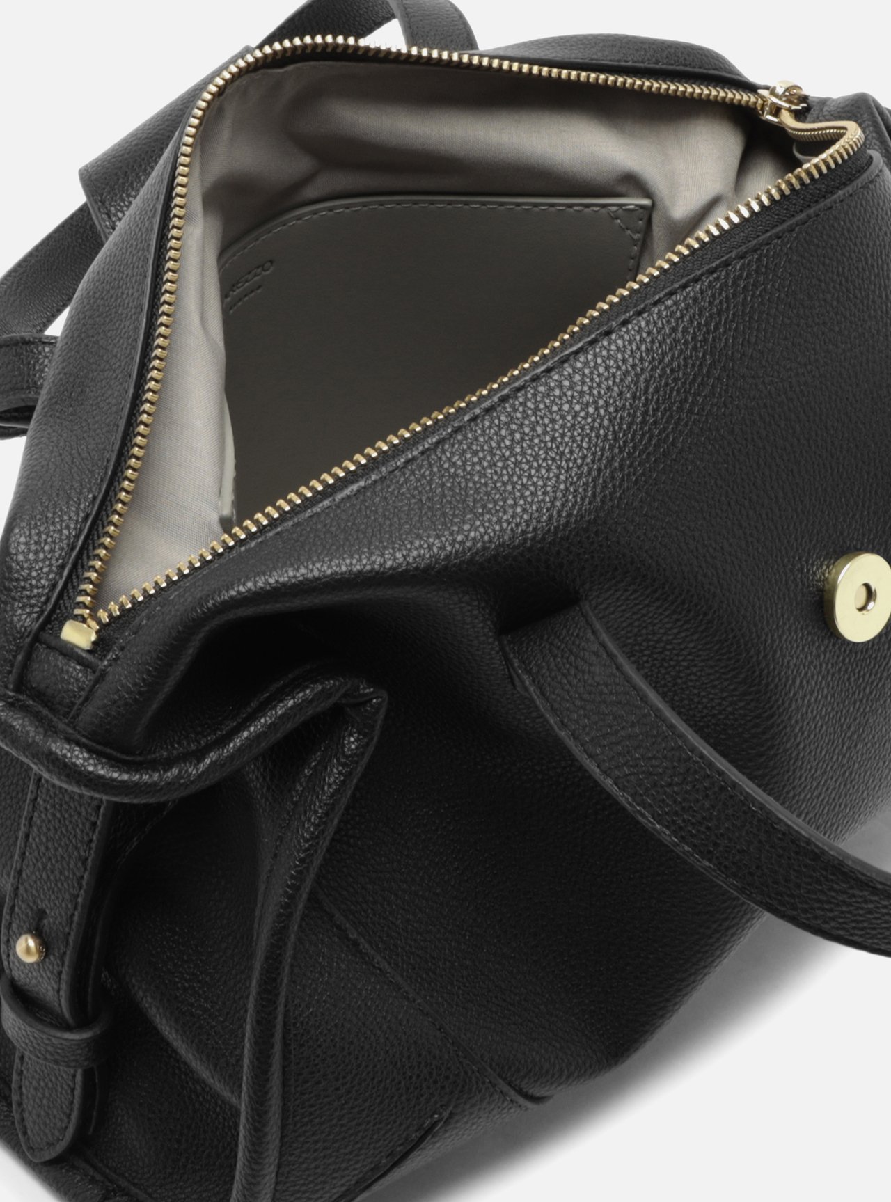 Bolsa Tote Preta Média Metais — foto 4