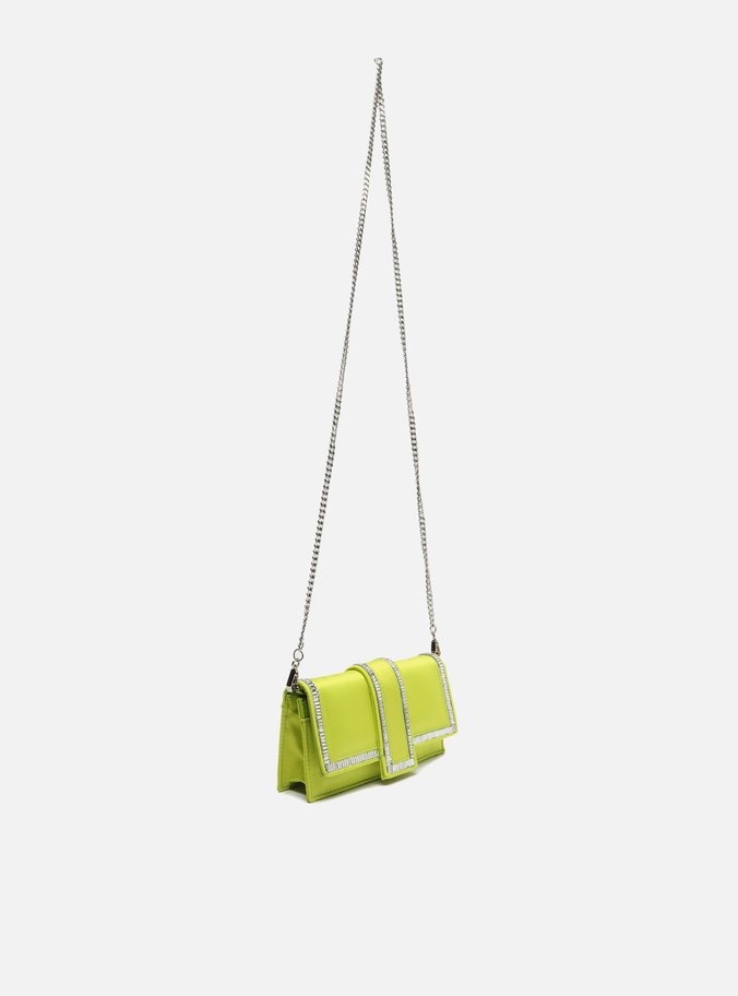 Bolsa Tiracolo Verde Cetim Pequena