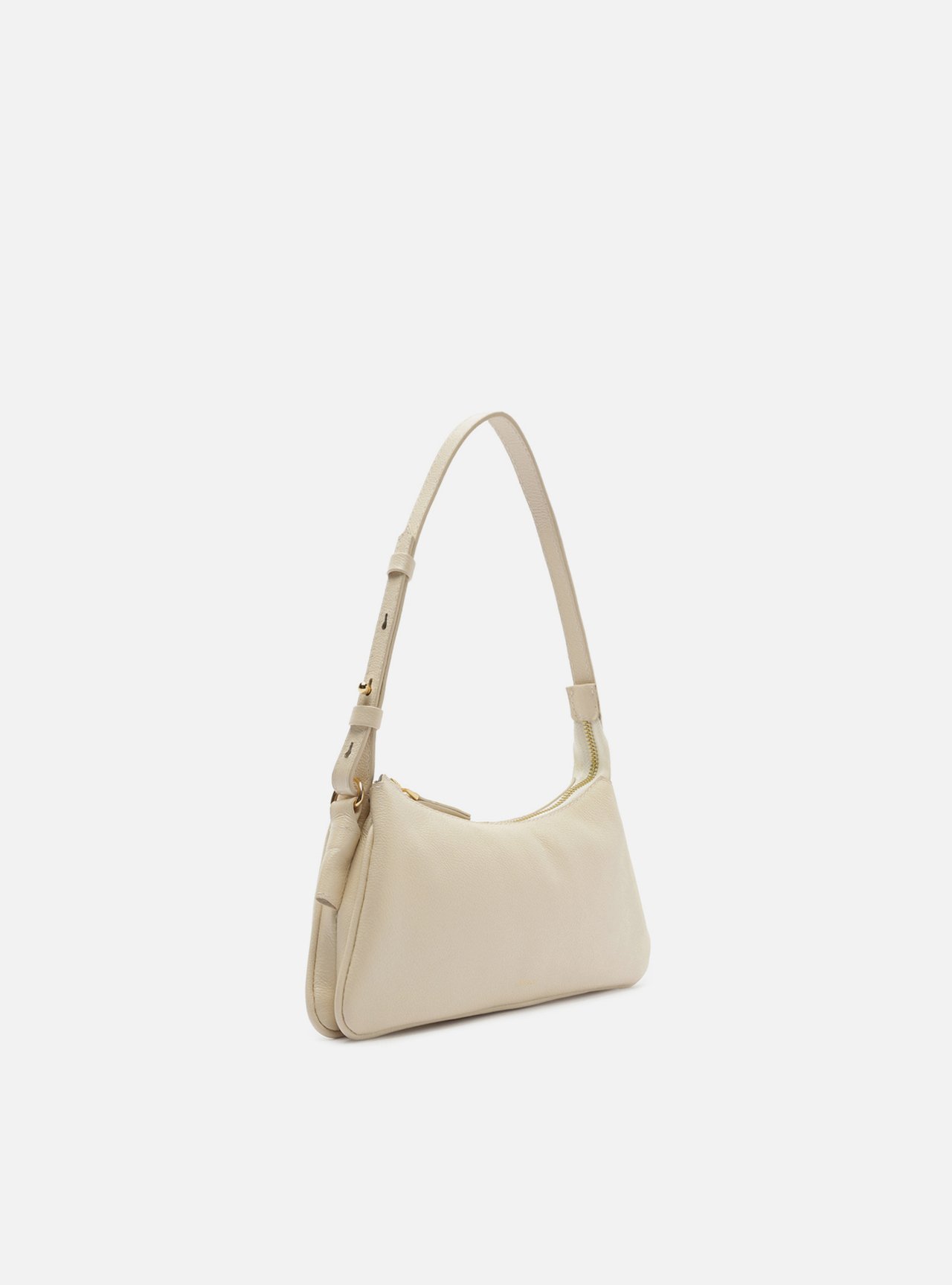 Bolsa Shoulder Off White Couro Pequena — foto 5