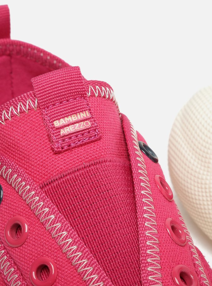 Tênis Infantil Slip On Rosa Lona