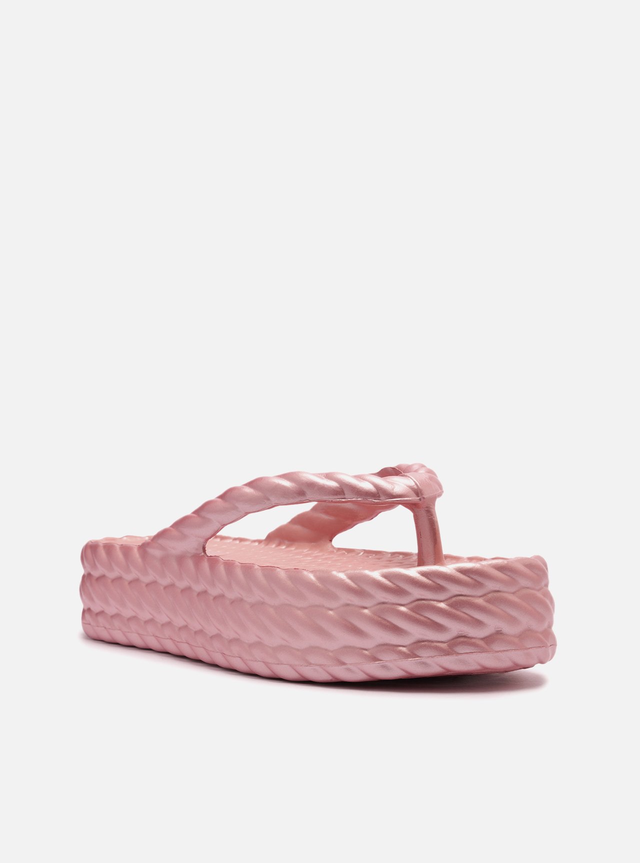 Sandália Rosa Metal Flatform Marrocos Mid — foto 2