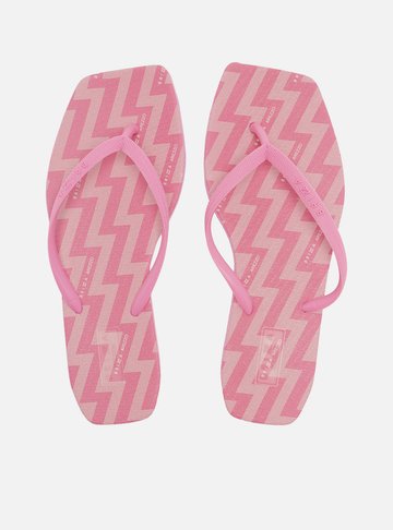 Chinelo de Dedo Rosa Square Eletrizzante