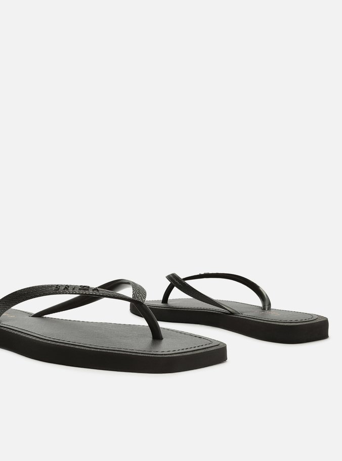 Chinelo de Dedo Preto Square Bicolor Brizza Color
