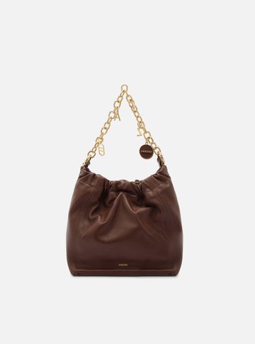 Bolsa Tiracolo Marrom Couro Olívia Pequena