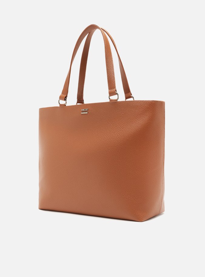 Bolsa Shopping Marrom Média
