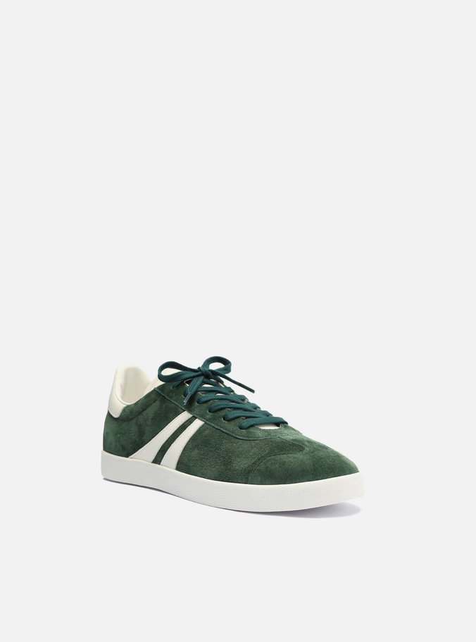 Tênis Verde Suede ZZ Mov Listras