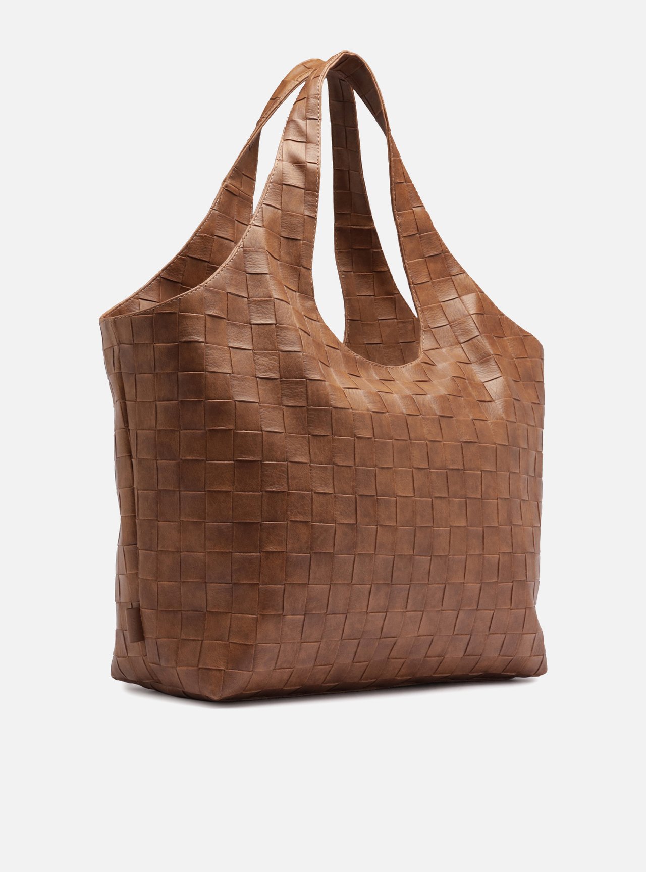 Bolsa Hobo Marrom Grande Tressê — foto 5