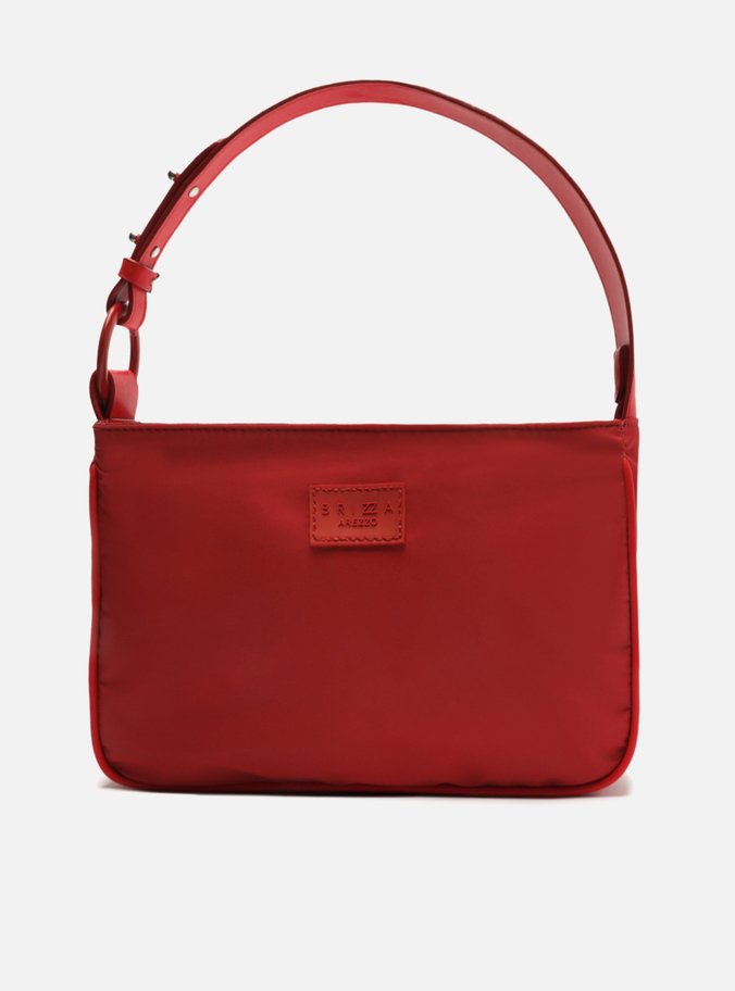Bolsa Hobo Vermelha Nylon Olivia Pequena Brizza