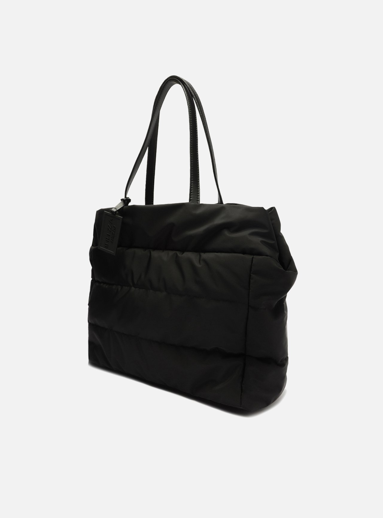 Bolsa Shopping Preta Nylon Gigi Grande — foto 2