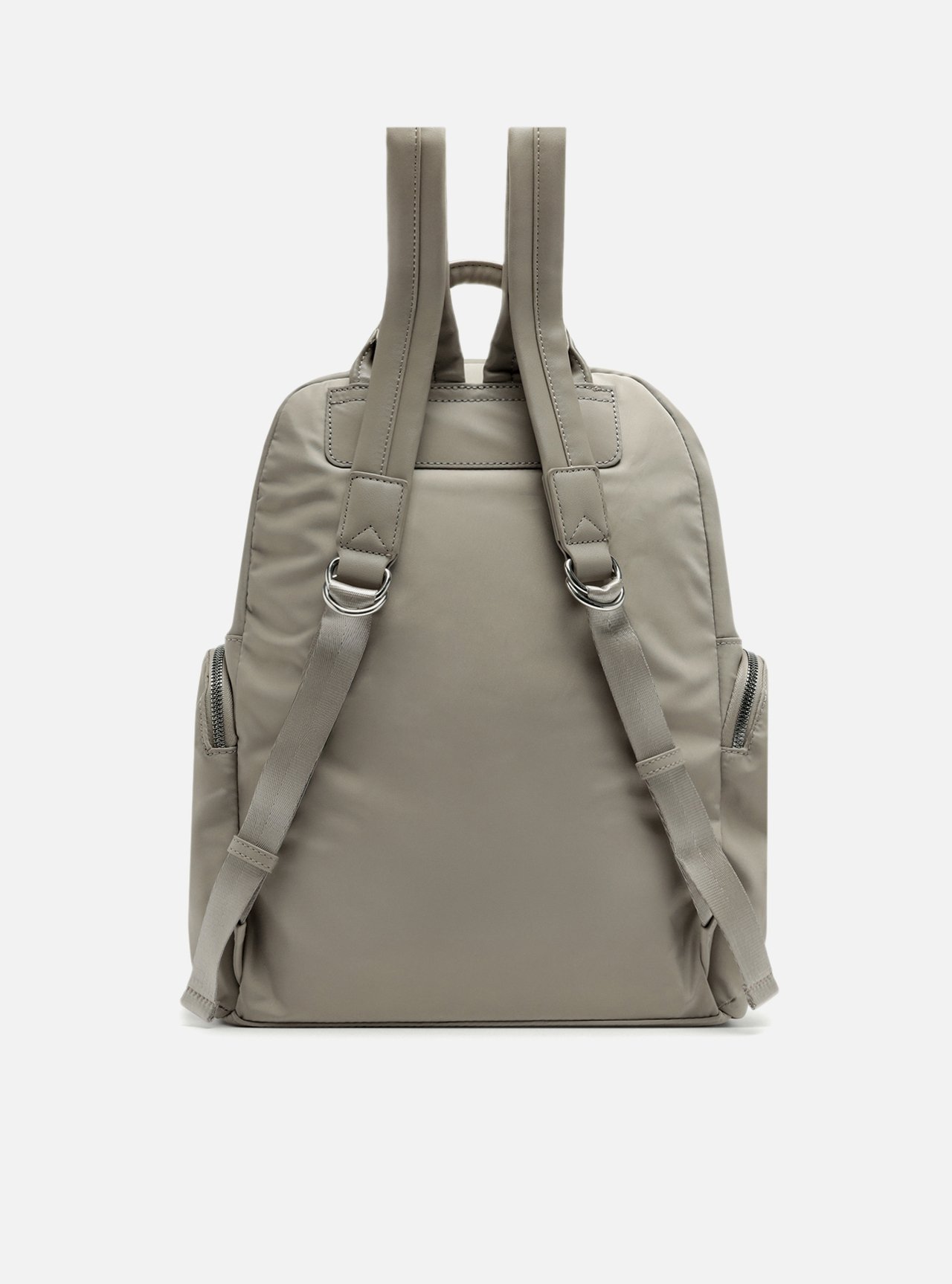 Mochila Nylon Grande Cinza — foto 3