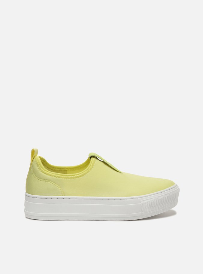 T nis Flatform Verde Slip On Arezzo