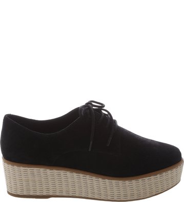 Oxford Plataforma Palha Preto