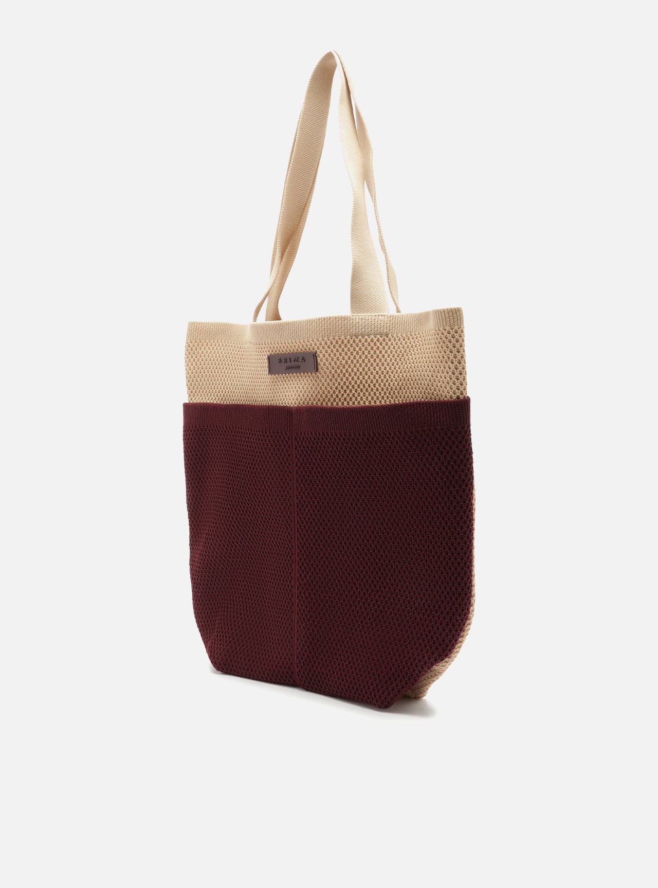 Bolsa Shopping Vermelha Knit Grande Metais Brizza — foto 2