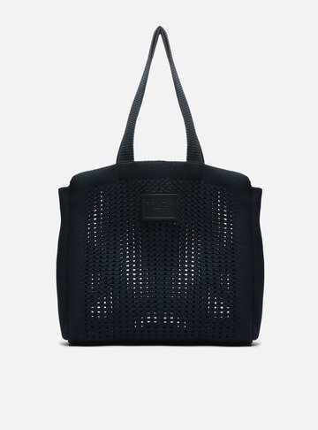 Bolsa Shopping Cinza Croch� M�naco Grande