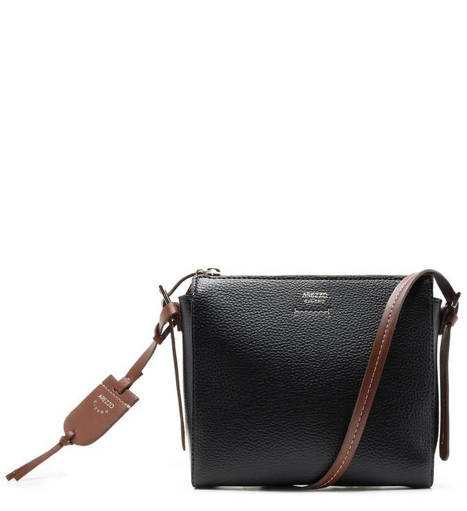 Bolsa Tiracolo Preta Aline Média