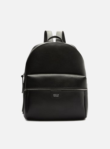 Mochila Preta Couro Miele Grande