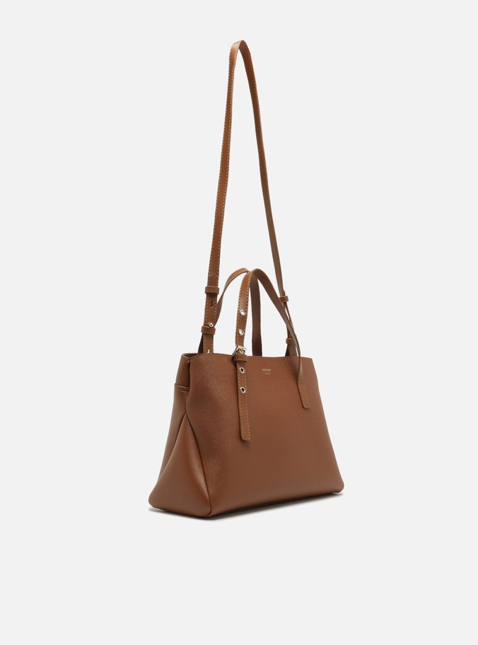 Bolsa Tote Marrom Média Alça Fivela