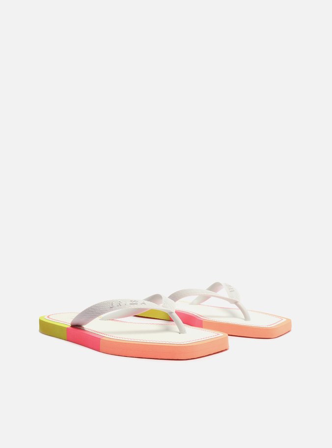 Chinelo de Dedo Branco Square Color Brizza