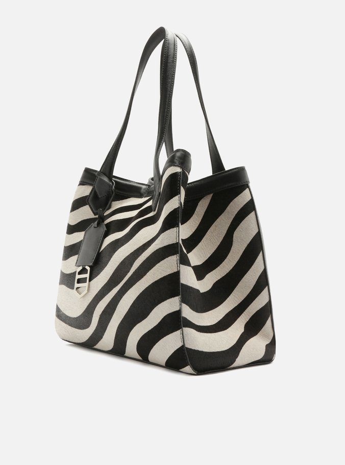 Bolsa Shopping Animal Print Grande Bag Charm