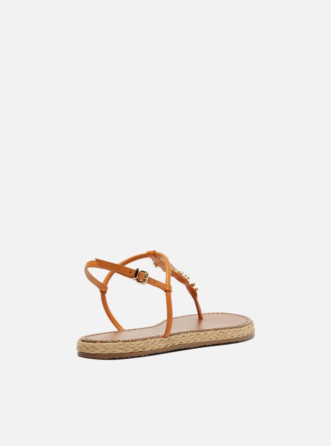 Sandália Rasteira Laranja Slim Lenny Niemeyer