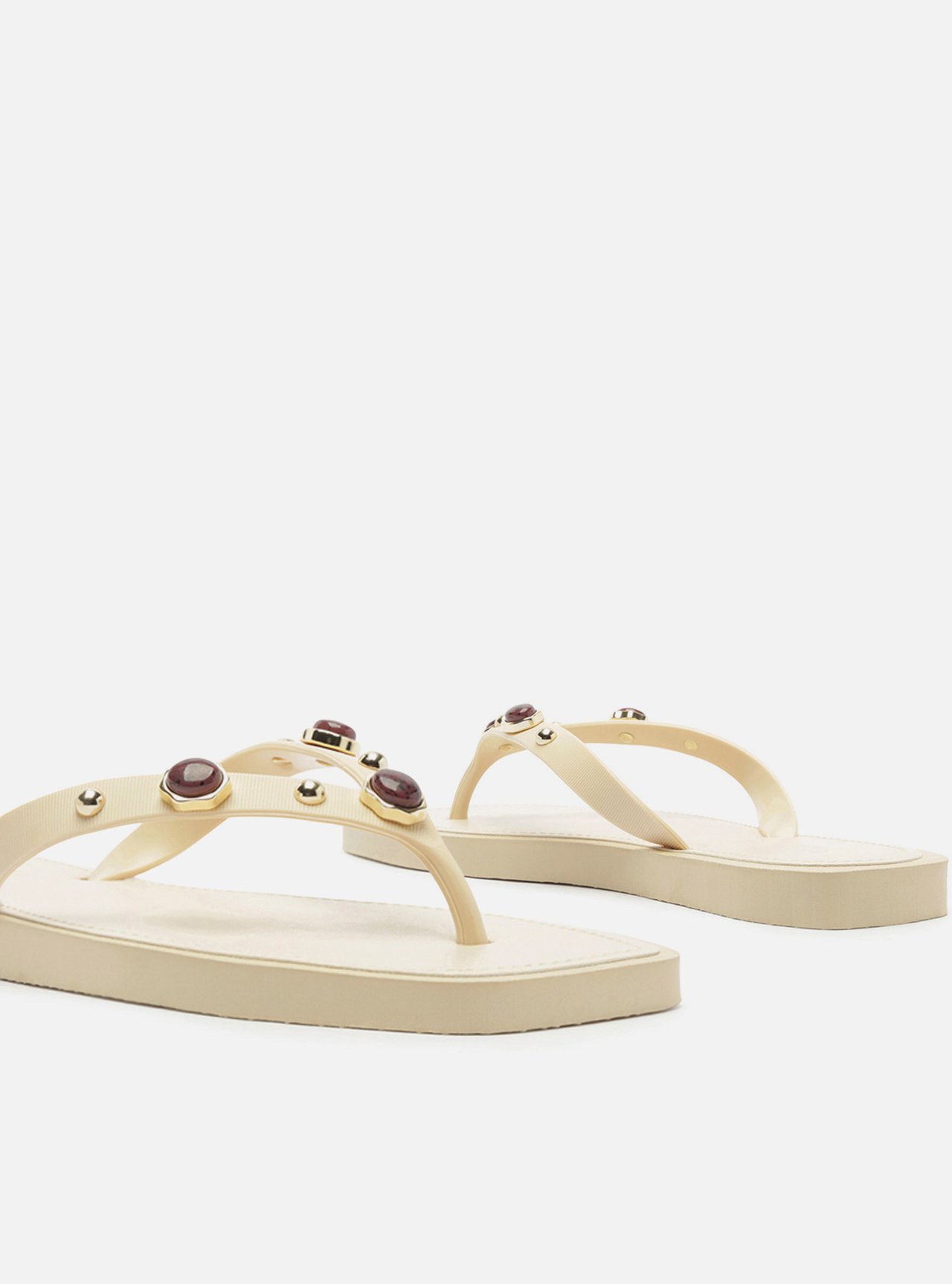 Chinelo de Dedo Branca Bico Quadrado Brizza — foto 4