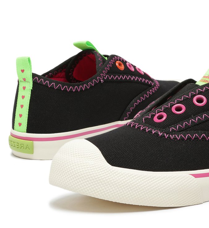 Tênis Infantil Slip On Preto Lona