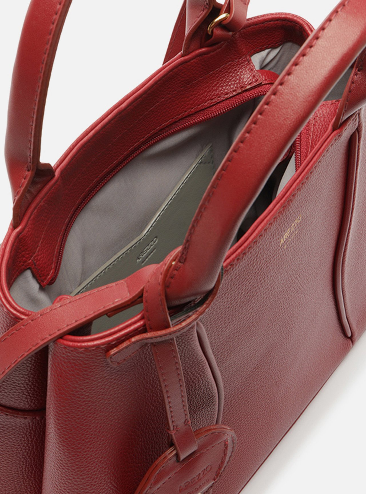 Bolsa Tote Vermelha Média Metais — foto 4