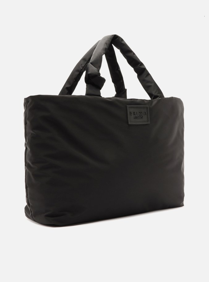 Bolsa Shopping Preta Nylon Bella Grande