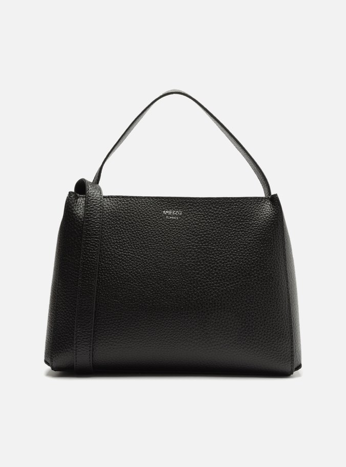 Bolsa Tote Preta Emily Média Croco
